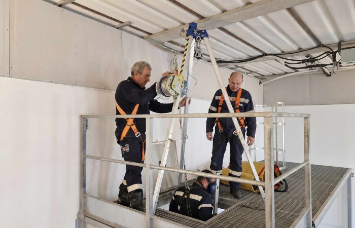 Simulatore per accesso in spazi confinati